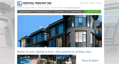 Desktop Screenshot of centralprecast.com