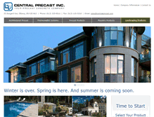 Tablet Screenshot of centralprecast.com